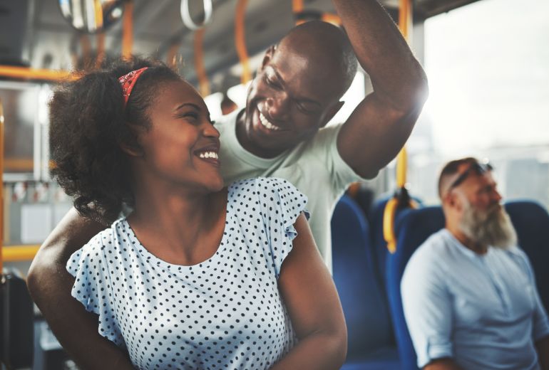 African couples on tourist