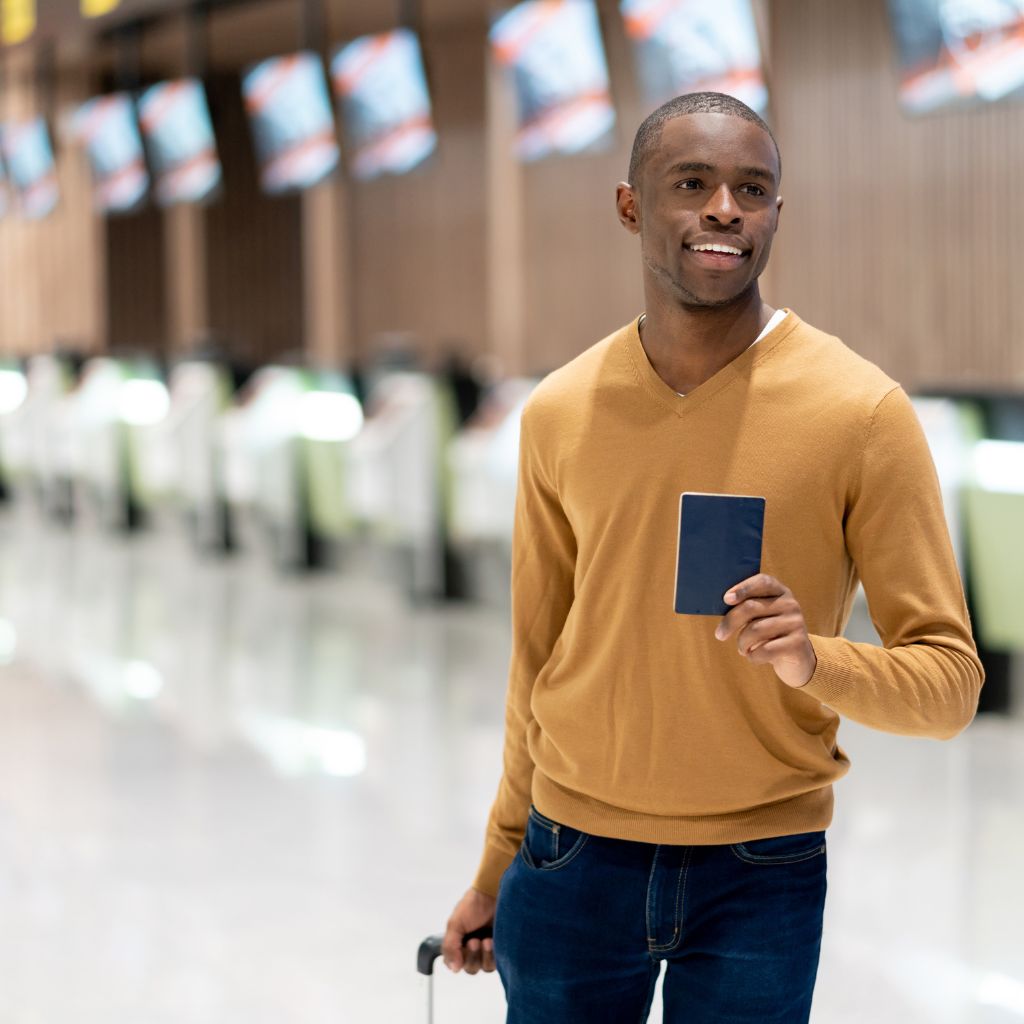 black man relocating abroad