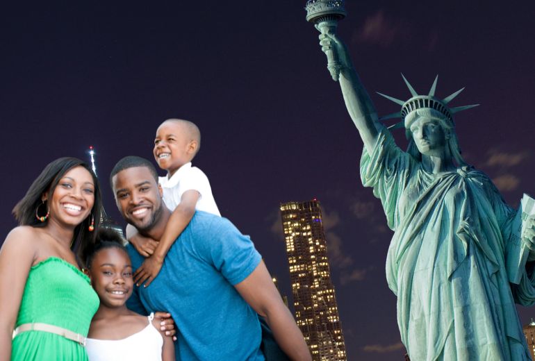 black family in abroad